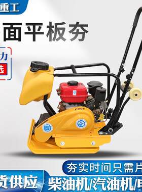 C90T型路面电动平板夯地面夯实机打夯机手推式地面夯土压实机