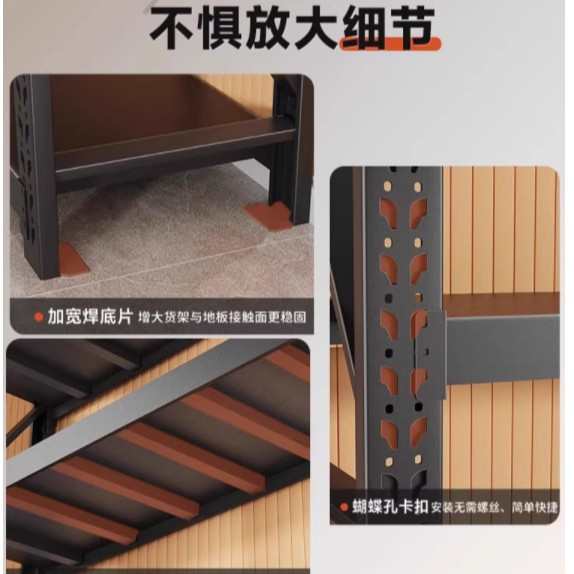 仓储货架置物架多层家用仓库重型货物架超市驿站商用地下室铁架子