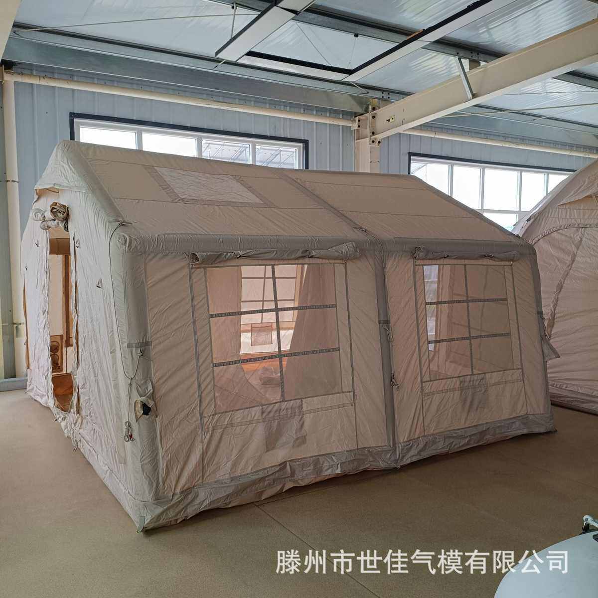 帐篷用免帐篷热销帐搭建帐蓬露营气屋脊一体式开野营快充气户外柱