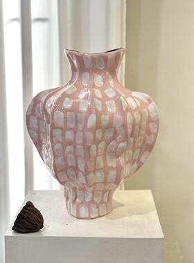 新中式复古花瓶高级感氛围水培插花瓶摆件客厅玄关装饰摆饰干燥花