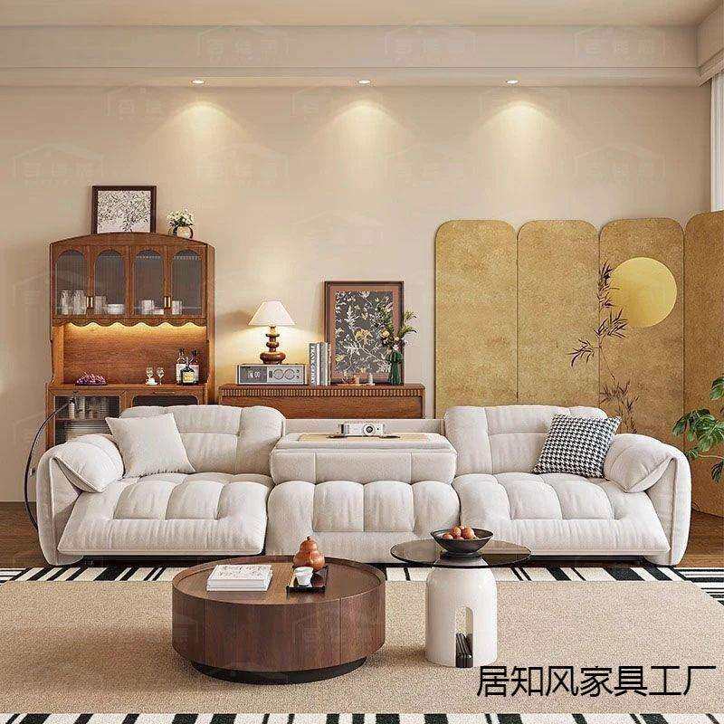 零靠技墙头科等电动功能多舱沙发客厅家庭影院CsChS7iS猫抓布布奶