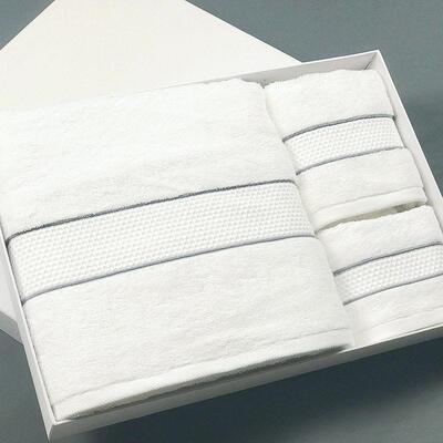 100% Cotton Beach Towel White Hotel Absorbent Bath Towels