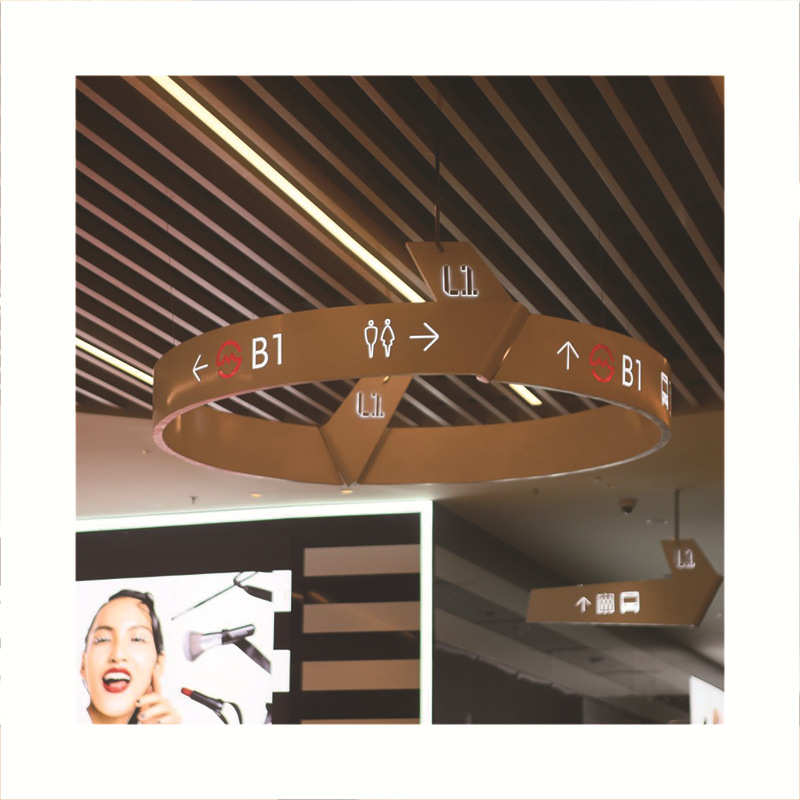 商场悬挂指示牌吊挂灯箱洗手间吊挂指向牌悬挂led灯箱发光字