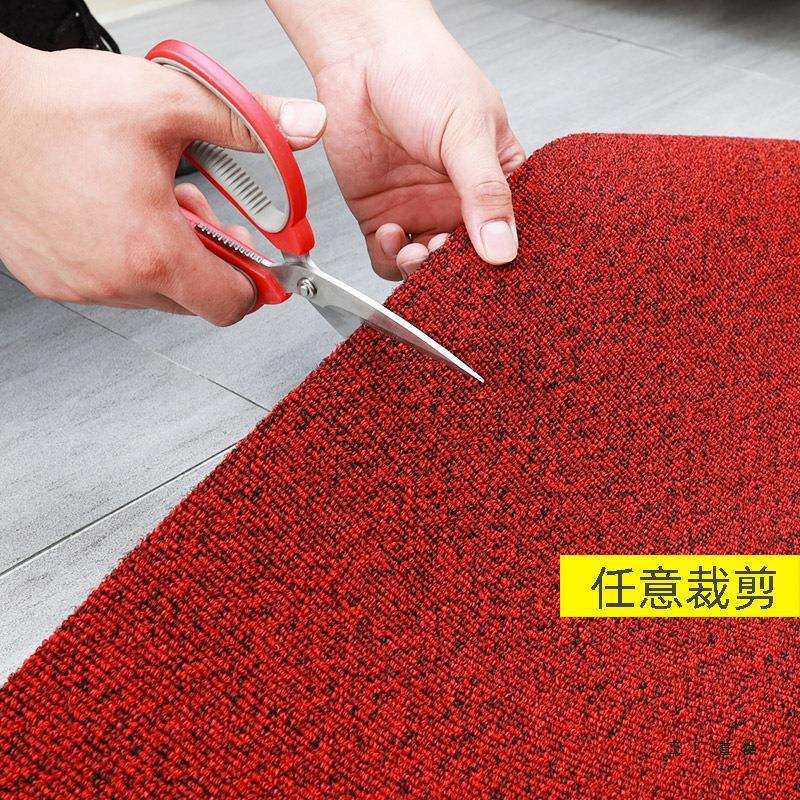 进门薄硬丝圈地垫家用酒店门口防滑耐磨脚垫入户门除尘地毯可裁剪