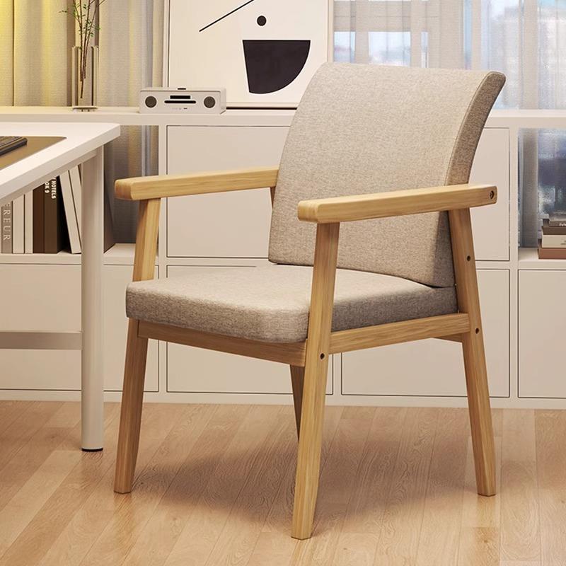实木椅子家用久坐舒公适电书QMY脑椅卧室靠房学习办座椅书桌背椅