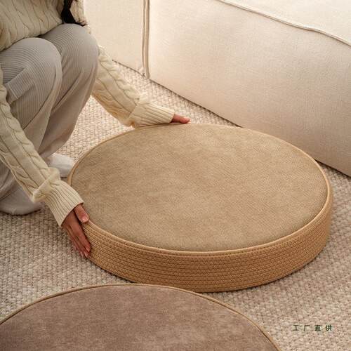 榻榻米坐垫地上大尺寸圆形加厚蒲团坐垫打坐禅修垫不塌陷家用客厅
