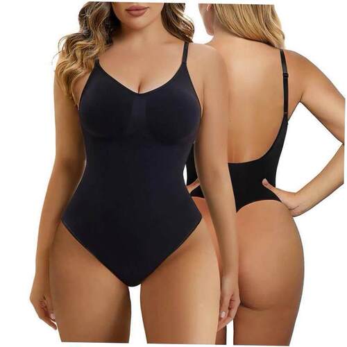 Low Back Bodysuit for Women Tummy Control Shapewear 塑身内衣