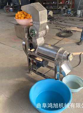 果饮加工设备酸角榨汁机器八月瓜大型螺旋破碎机乌梅去渣打汁机