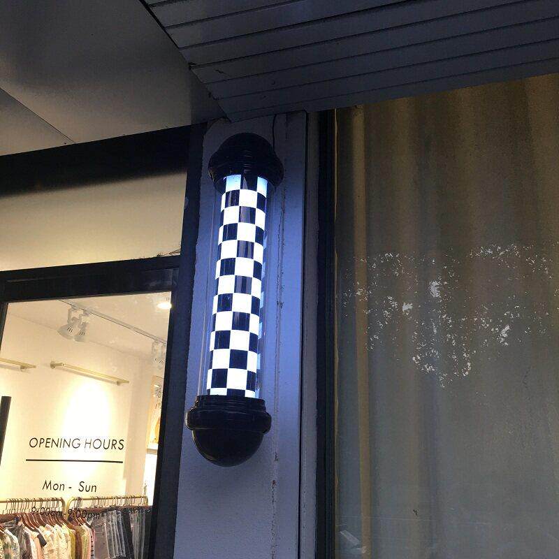 美发转灯LED超亮贴片挂壁发廊专用灯户外挂墙塑料防水理发店灯箱