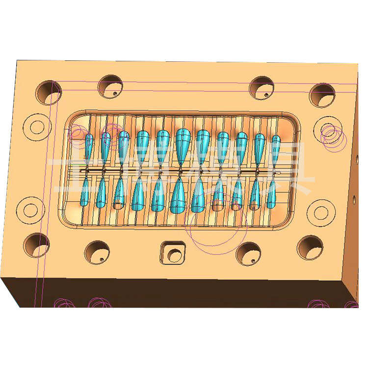 透明美甲贴片指甲片模具硅胶指甲模具塑料模具注塑加工定 制开 模