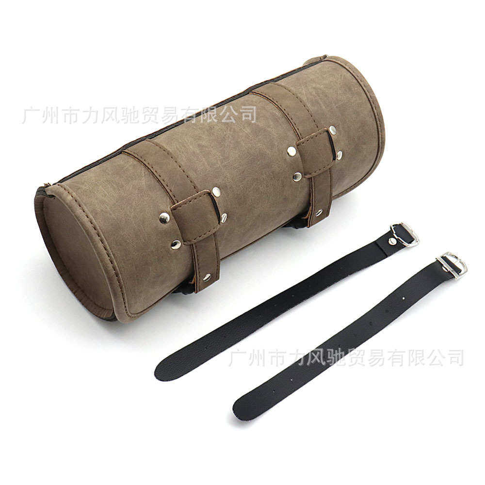 适用于前挂包工具包哈雷电动车速珂拿铁奔达太子车尾车头包棕灰色