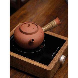 批发潮州纯手工手拉砂铫红泥壶煮茶壶炭炉泡茶煮功夫茶具电陶炉不