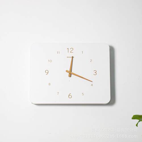 电表箱装饰画带钟表实木简约挂钟电闸配电箱遮挡时钟免打孔遮丑画
