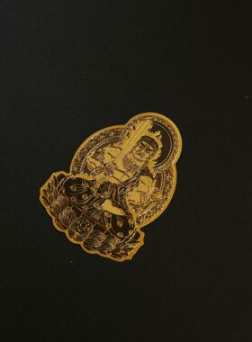 打麻将打牌马上神器赢把把壶钱胡本命佛纳福手机贴纸