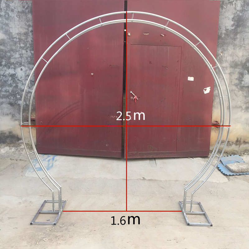 新款花门圆形拱门花艺拱门外贸花艺拱门背景婚庆道具路引舞台摆件