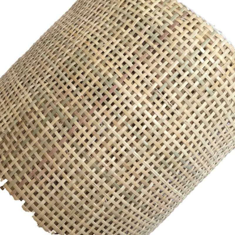 印尼天然藤编材料十字席四方格子井字编藤椅藤皮镂空灯罩柜门2mm
