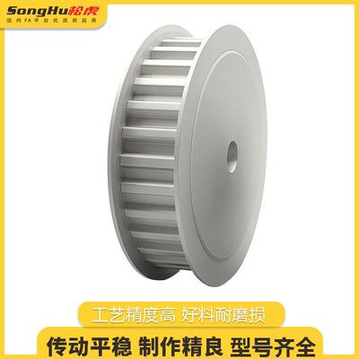 EAR57-T10400-44-A-N-d20孔至50孔T10同步轮铝合金本色