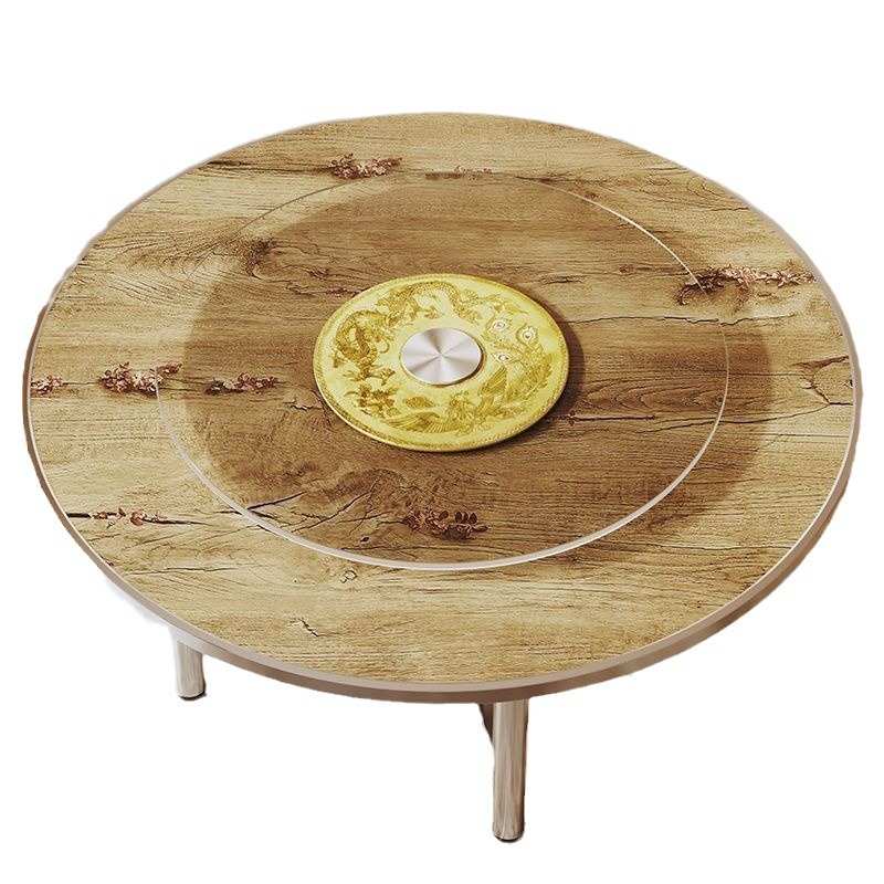 大圆桌饭店餐桌椅组合酒店包间转盘餐桌家用10人12人餐厅吃饭桌子