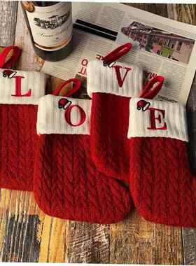christmas decoration tree stocking pendant gift bag 圣诞袜