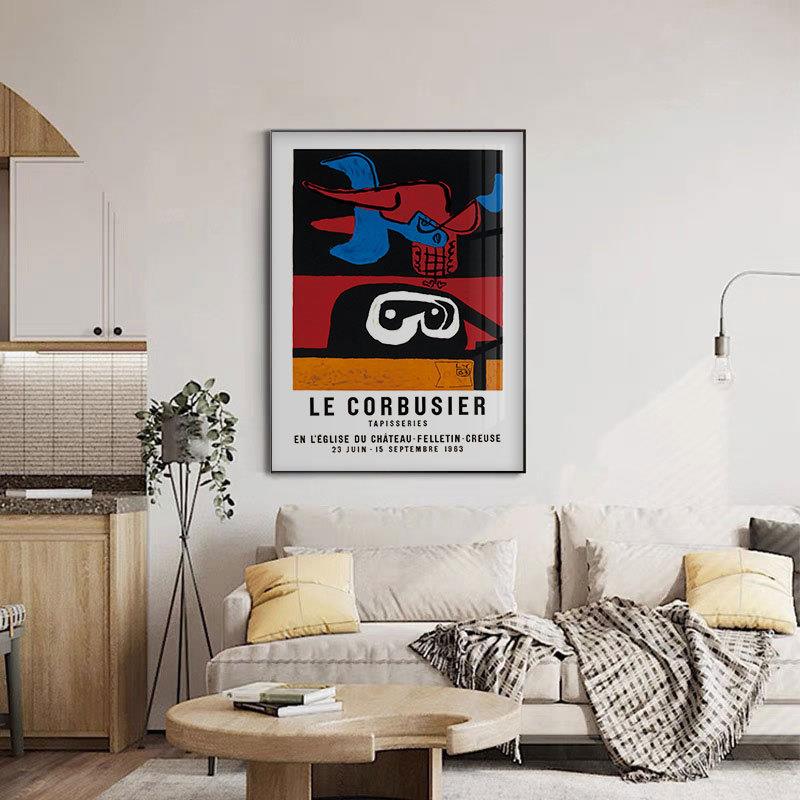 勒·柯布西耶 Le Corbusier 现代主义建筑装饰画设计院工作室挂画