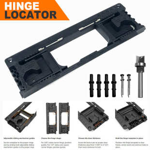 router 铰链门锁开孔定位器 hinge 门铰链安装 template 套件