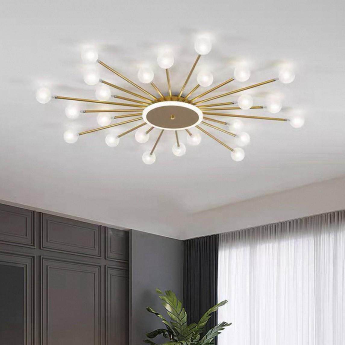 轻奢客厅灯大气简约现代家用创意个性浪漫温馨卧室灯房间吸顶灯具