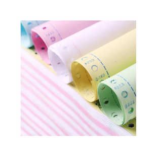 天章 新绿天章三联二等分彩色撕边电脑打印纸241 TANGO