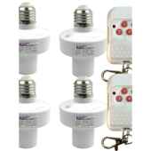 便携式 独立控制壁灯 大功率遥控灯座200W家用220V遥控开关可穿戴式