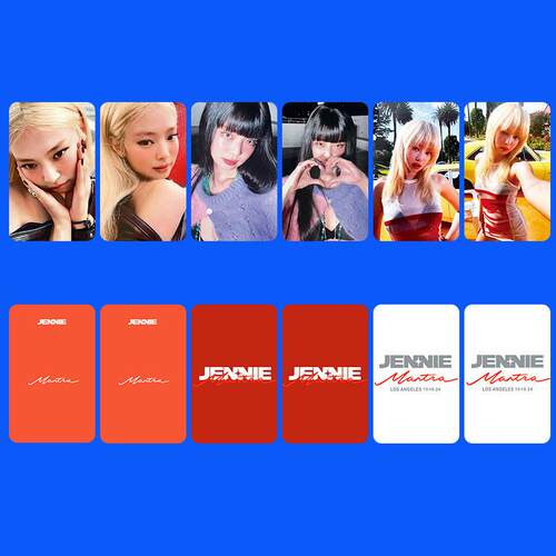JENNIE金珍妮solo单曲MANTIA MCD打歌小卡同款BLACKPINK粉墨周边