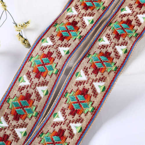 diy批发鞋帽装饰服饰彩色织带箱包提花辅料现货涤纶风民族复古