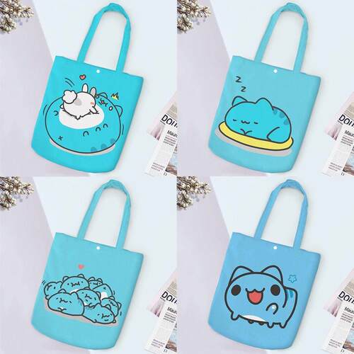 猫猫虫周边 咖波 Bugcat Capoo购物袋单肩帆布袋手提袋简约单肩包