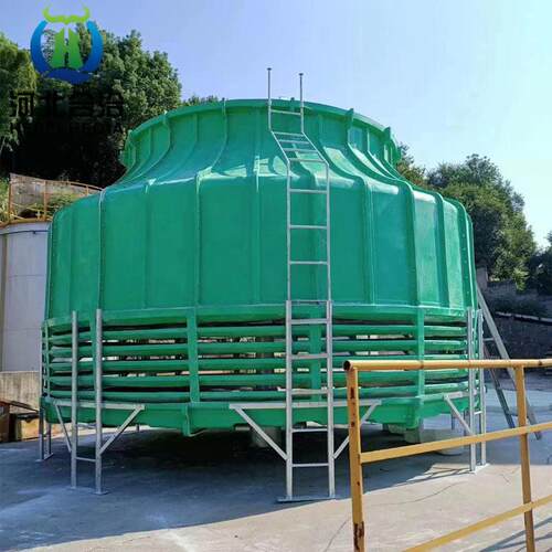 冷却塔大小型玻璃钢工业降温冷水塔加厚圆形散热凉水塔10t-200t吨