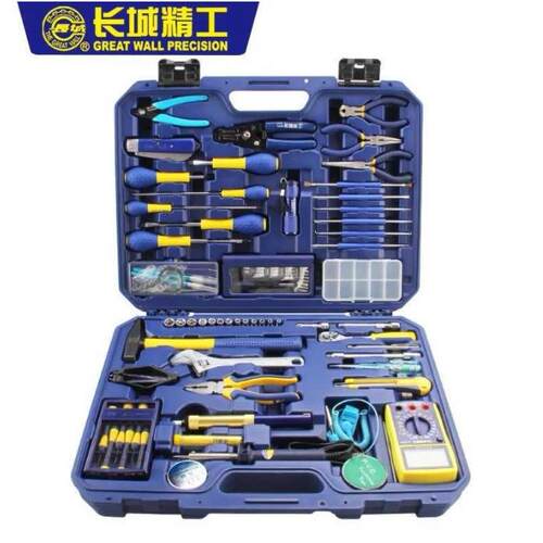 精工电工电讯工具套装组合工具五金工具箱88件400087A