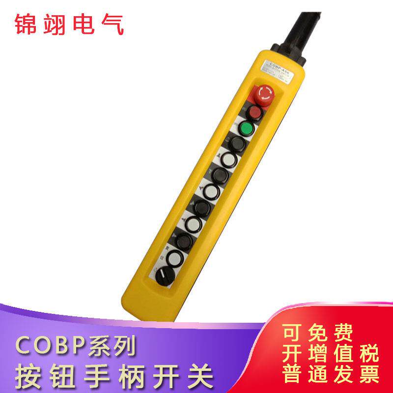 防雨按钮手柄开关COBP-AS6防尘控制开关电动葫芦手电门天车吊12键