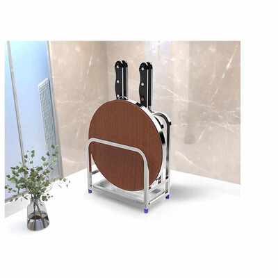 304不锈钢刀架砧板架刀座刀具厨房置物架用品架案板菜板收纳架莹