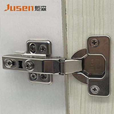炬森304不锈钢铰链合页橱柜门阻尼液压缓冲铰链飞机荷叶五金配件
