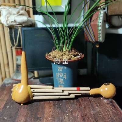 Lusheng One Foot Four Tibetan Seven-Tube Shangri-La Музыкальный инструмент двойной мелодия нематериальная культурное наследие