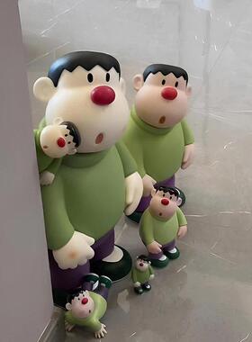 胖虎装饰客厅玄关桌面小摆件大模型卡通装饰品电视柜酒柜家居乔迁