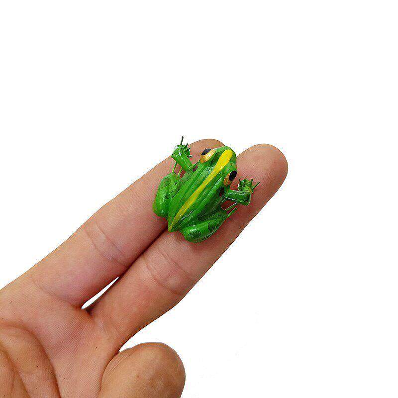 彷真蜜蜂装饰青蛙动物七星瓢虫模型昆虫摆件知瞭蜗牛螳螂饰品玩具