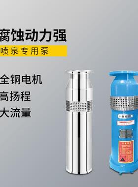 QSP系列超高扬程水浸潜水泵不锈钢景观喷泉泵广场假山清水涌泉泵