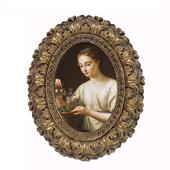 饰相框墙卧室 装 组合椭圆相框墙欧式 挂树脂照片台摆美式