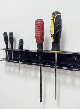 跨境亚马逊壁挂式螺丝刀收纳架多功能工具置物架螺丝刀铁艺挂架