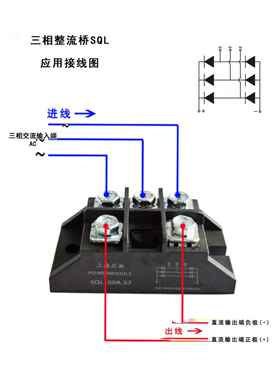 Sql100A1600V三相桥式整流器60A40A1000V