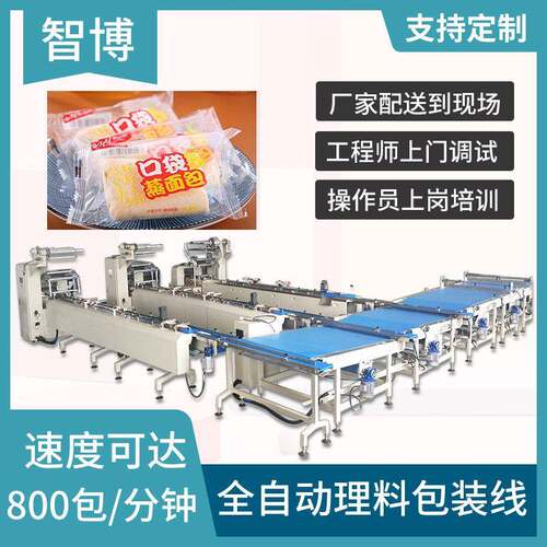 小口袋面包自动理料线迷你理料包装机面点面食速全自动