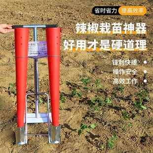 辣椒栽苗神器款移栽器双行农用栽苗机全自动种辣椒苗工具蔬菜