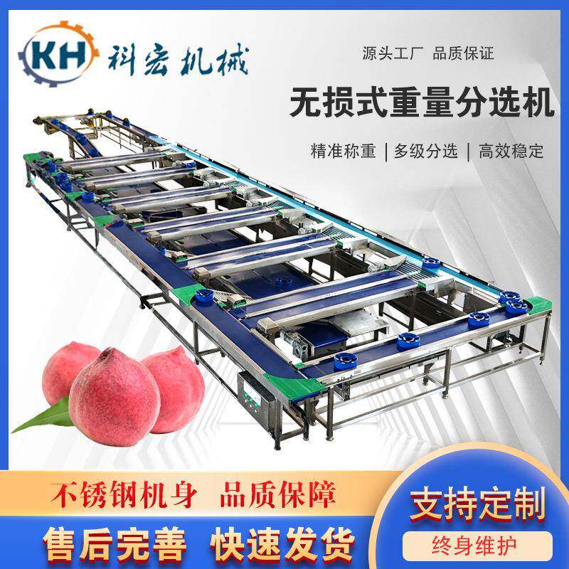 机械无损式重量分选机水蜜桃菠萝智能分拣哈密瓜西瓜重量分选