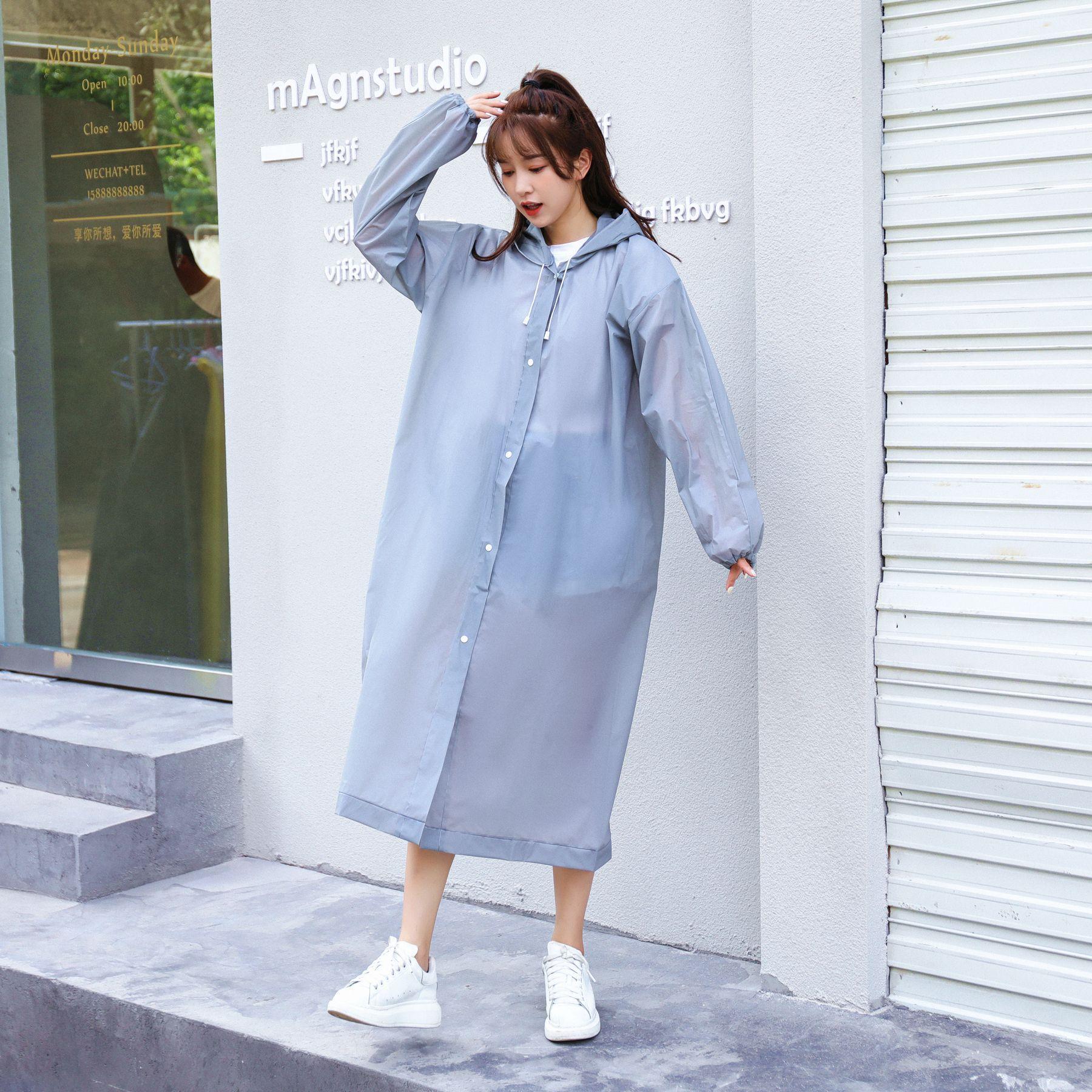 自行车雨衣扣子长款全身成人雨衣