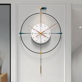 挂钟客厅家用大气2023新款 现代简约钟表吊钟时钟挂墙轻奢创意挂表