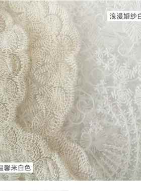 正品白色防水蕾丝桌布轻奢N高感MISS P订EO级Y法式欧美正方圆桌婚