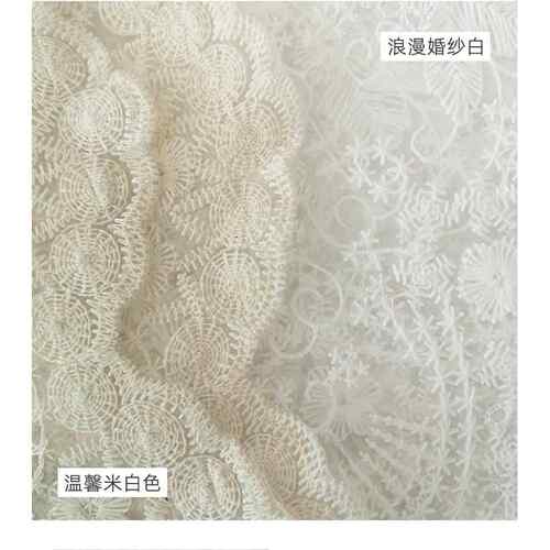 高档订白色防 水丝桌布轻奢高级感MISSPEONY法式欧美正方圆桌蕾婚